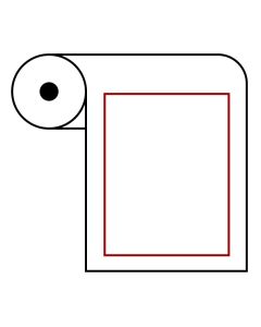 ABE-203 Blank Thermal Labels, 58mm W x 59mm L