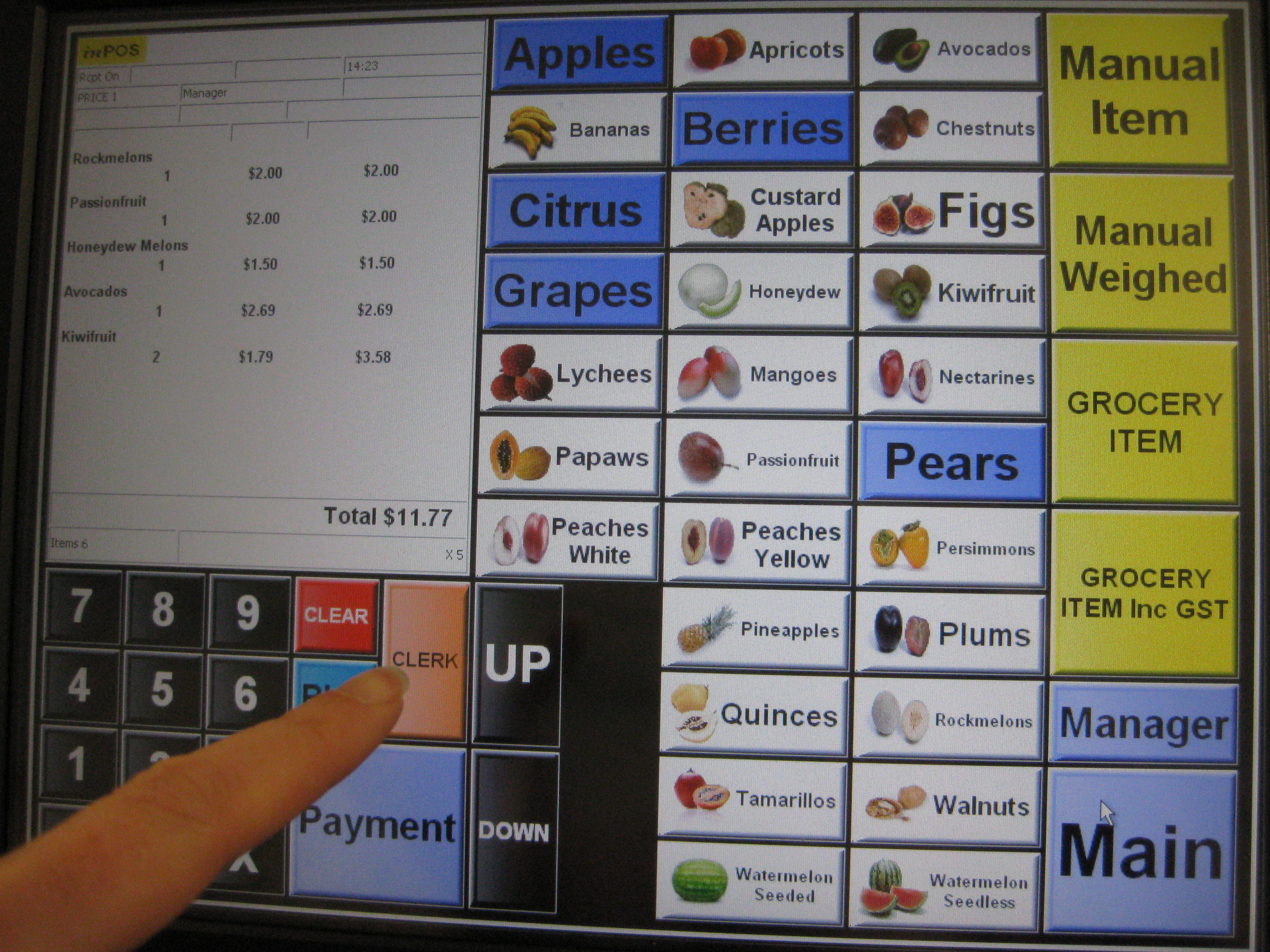 Industrial POS system for waste management